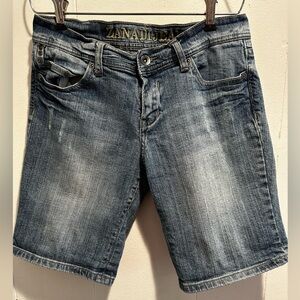 Y2k Zana Di Distressed Denim Jean Shorts